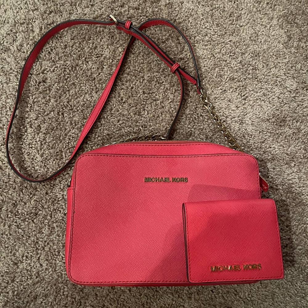 Michael kors crossbody and wallet